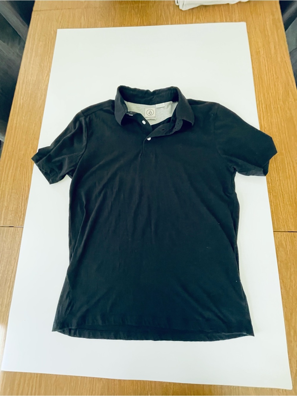 Volcom Black Short Sleeve Polo Shirt
